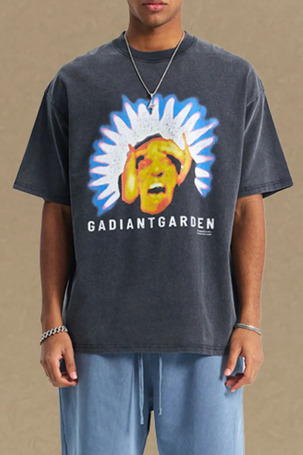 Men's Graphic Round Neck Half Sleeve T-Shirt