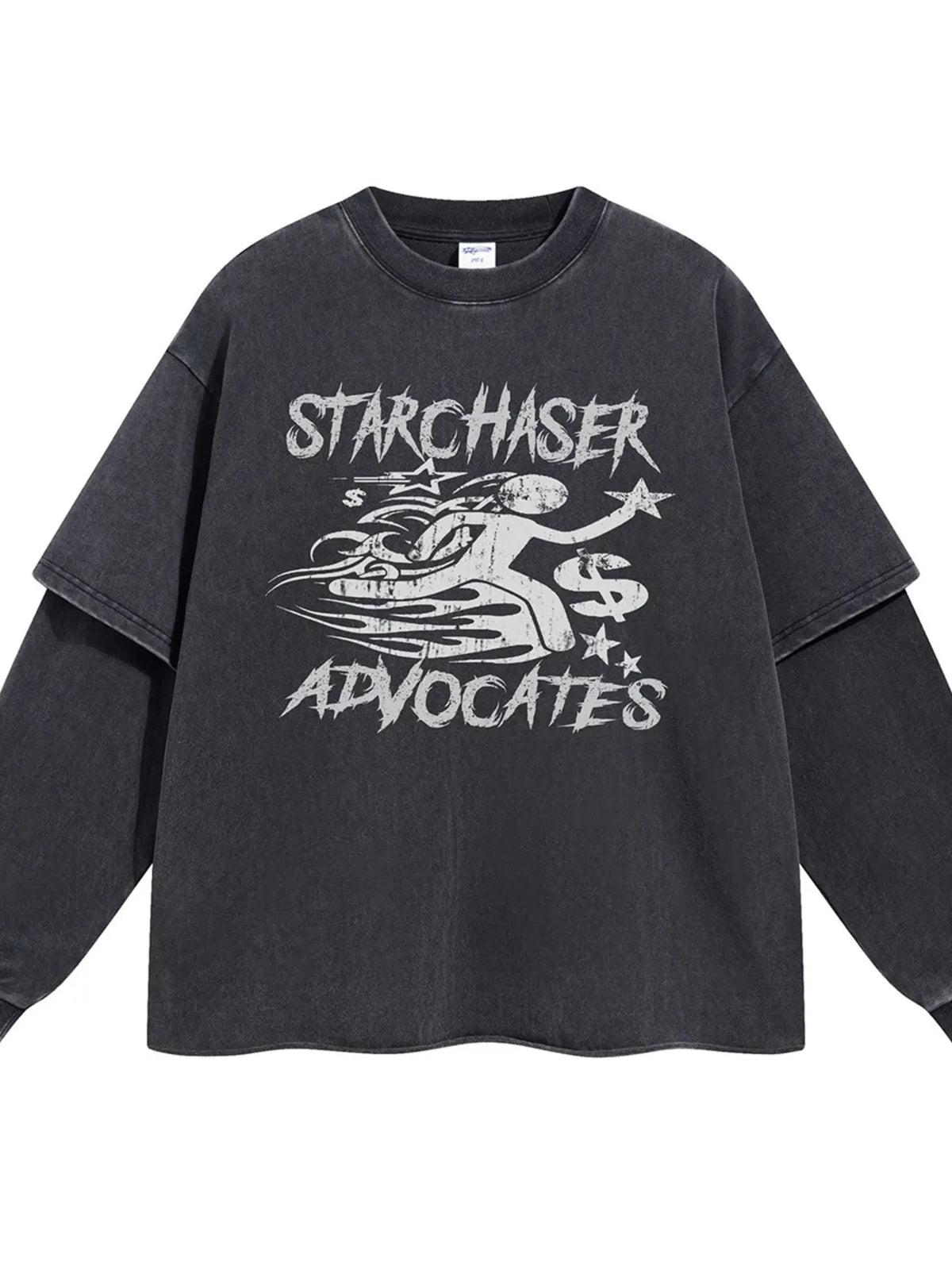 Men's Graphic Round Neck Long Sleeve T-Shirt