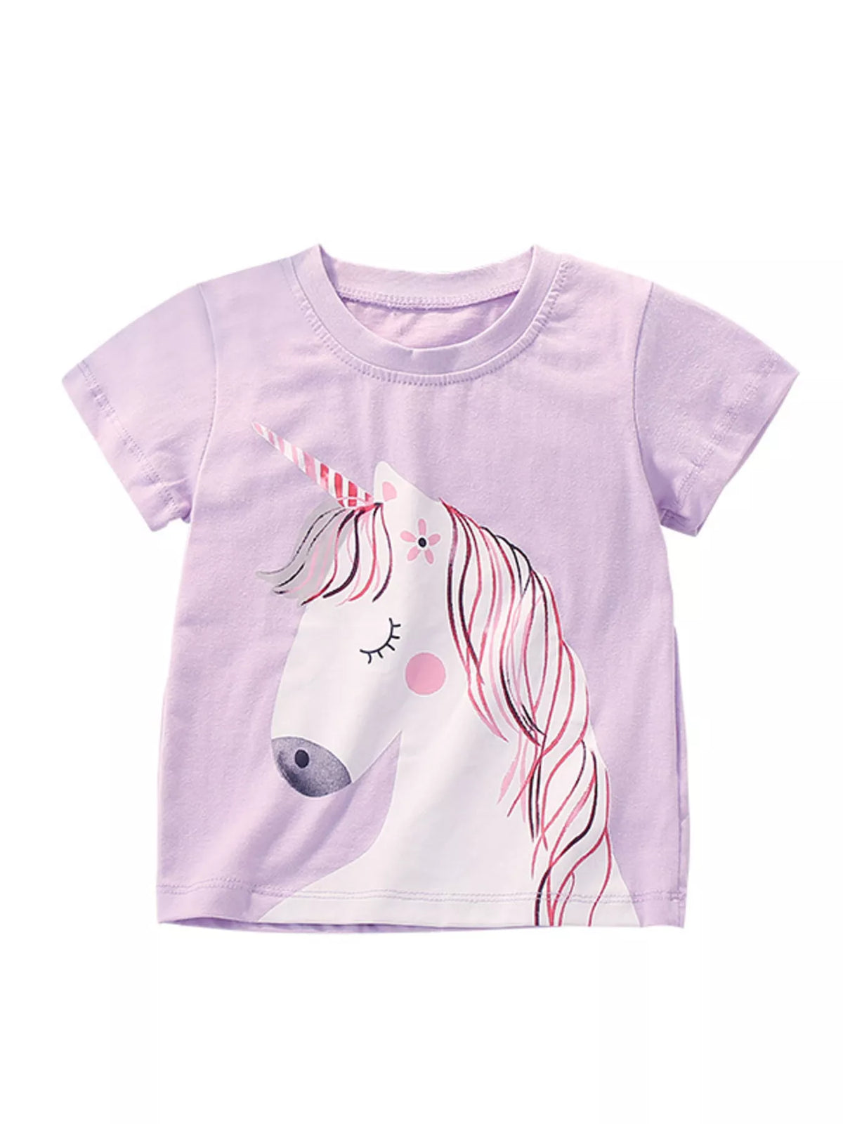 Children's Unicorn Graphic Short Sleeve T-Shirt