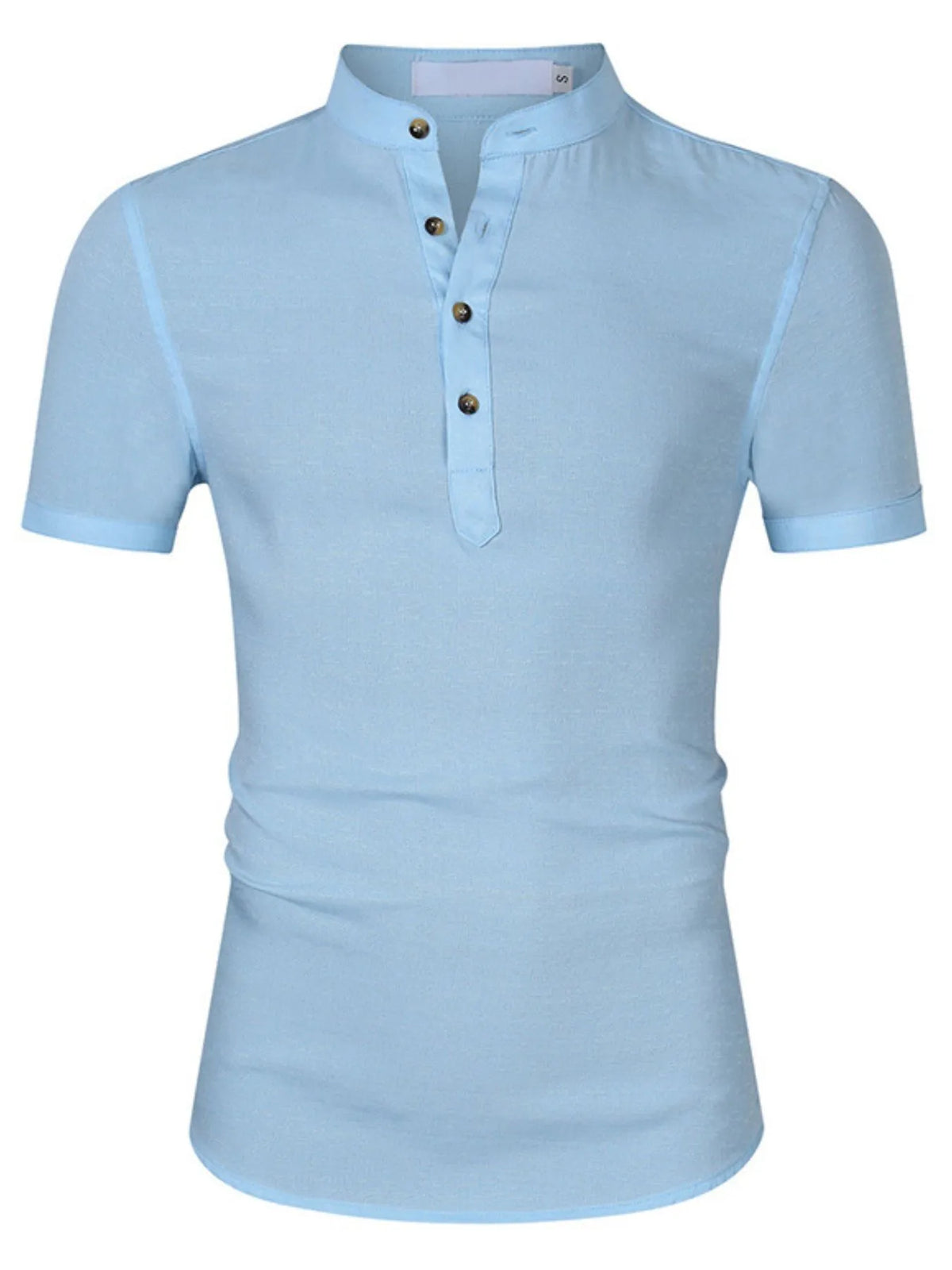 Men's Collar Neck Short Sleeve Polo Shirt