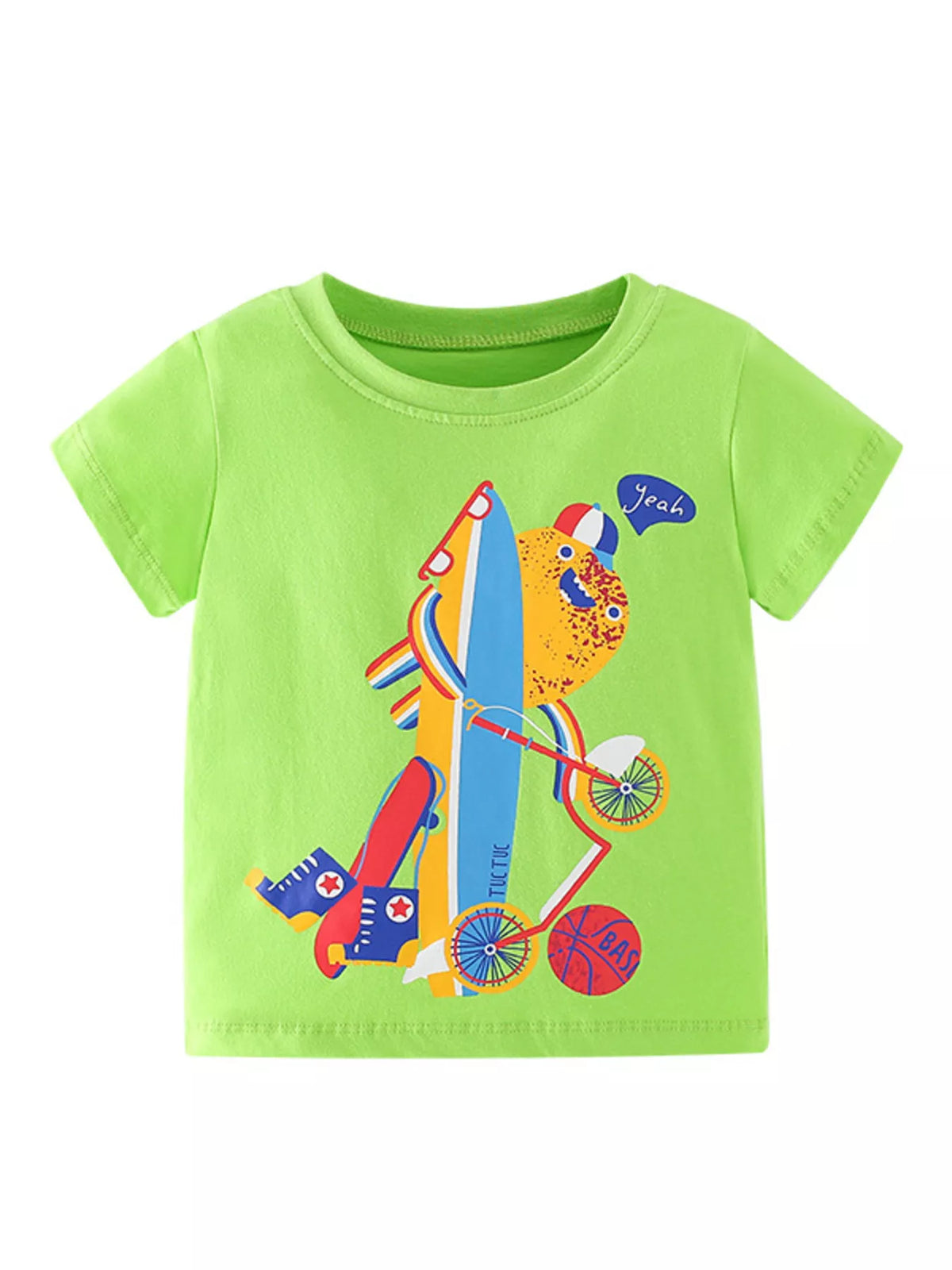 Children's Cartoon Graphic Short Sleeve T-Shirt