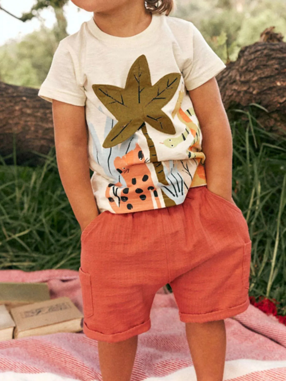 Children's Tropical Adventure T-Shirt and Shorts Set