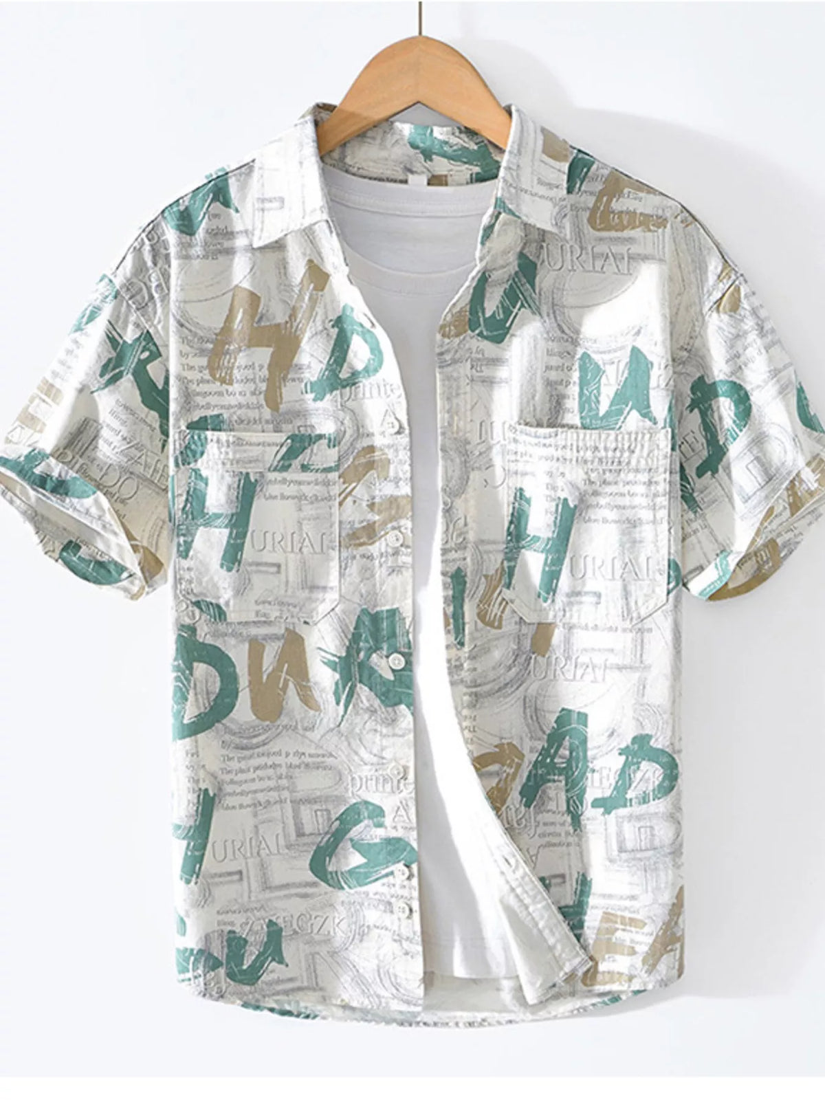 Men's Printed Short Sleeve Shirt