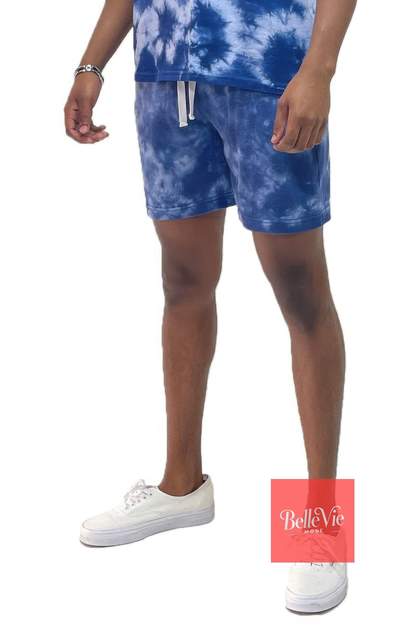 BelleVie Mode Blue / S Cotton Crush Dyed Shorts