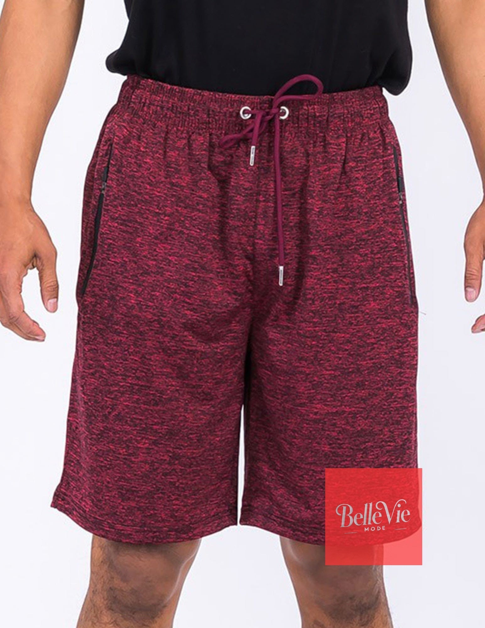 BelleVie Mode Burgundy / S Light Weight Active Running Shorts