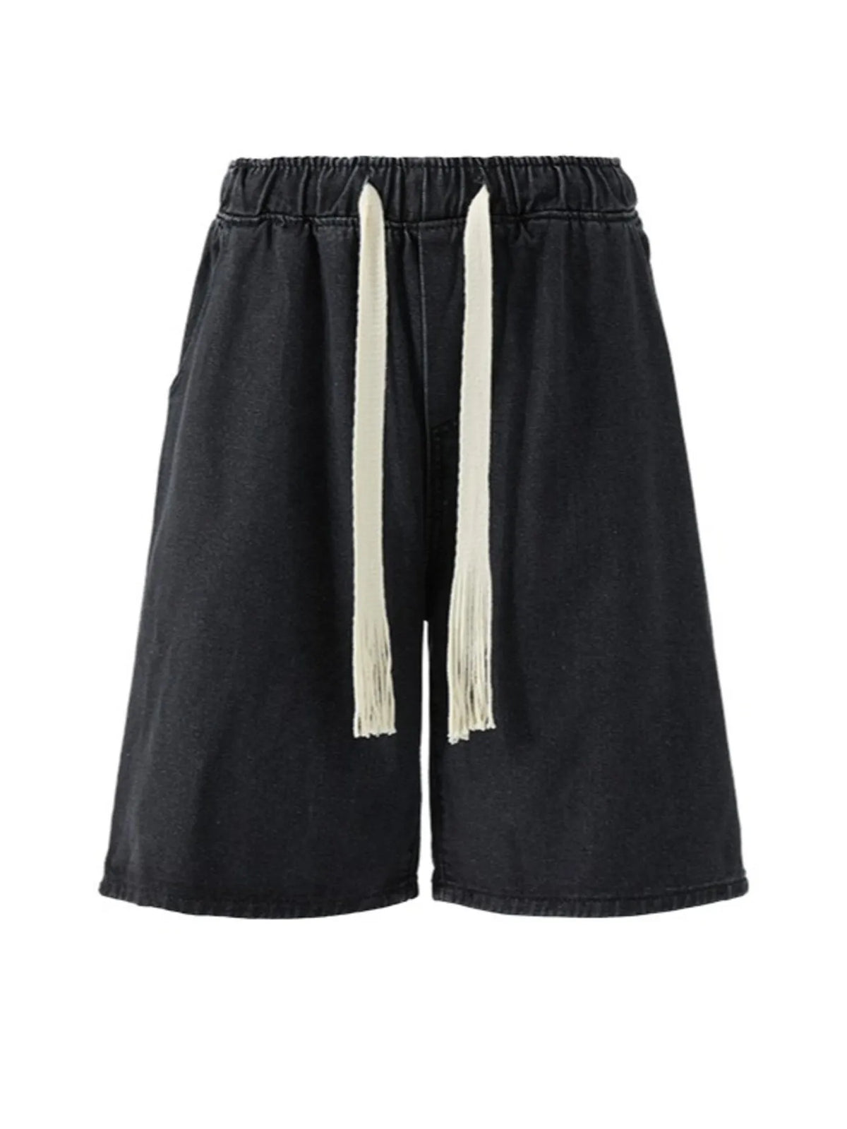 Men's Plus Size Loose Fit Wash Denim Shorts