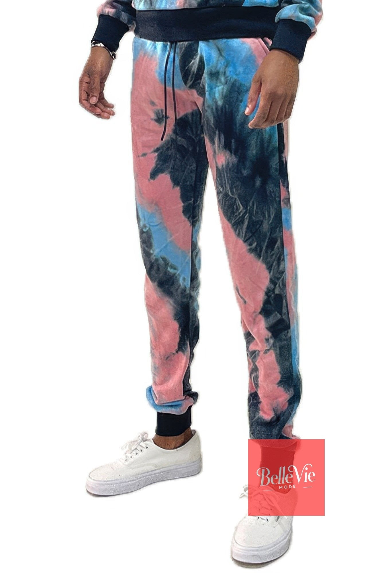 BelleVie Mode Cotton Tye Dye Sweat Pants