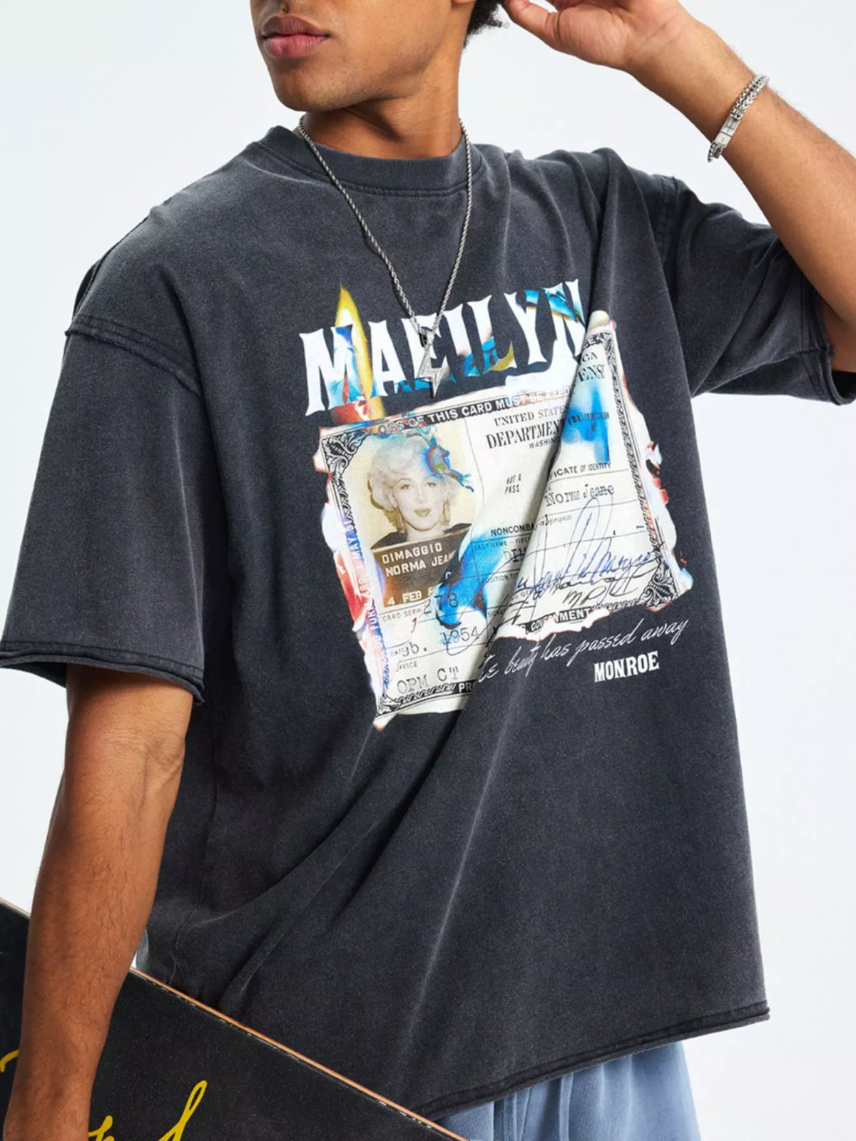 Men's Graphic Round Neck Short Sleeve T-Shirt