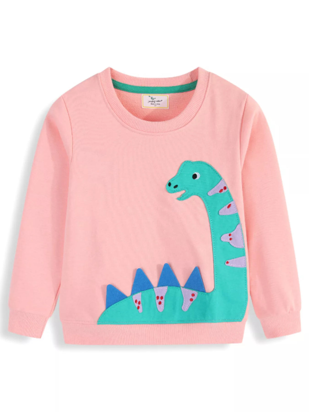 Children's Dinosaur Crew Neck Long Sleeve T-Shirt