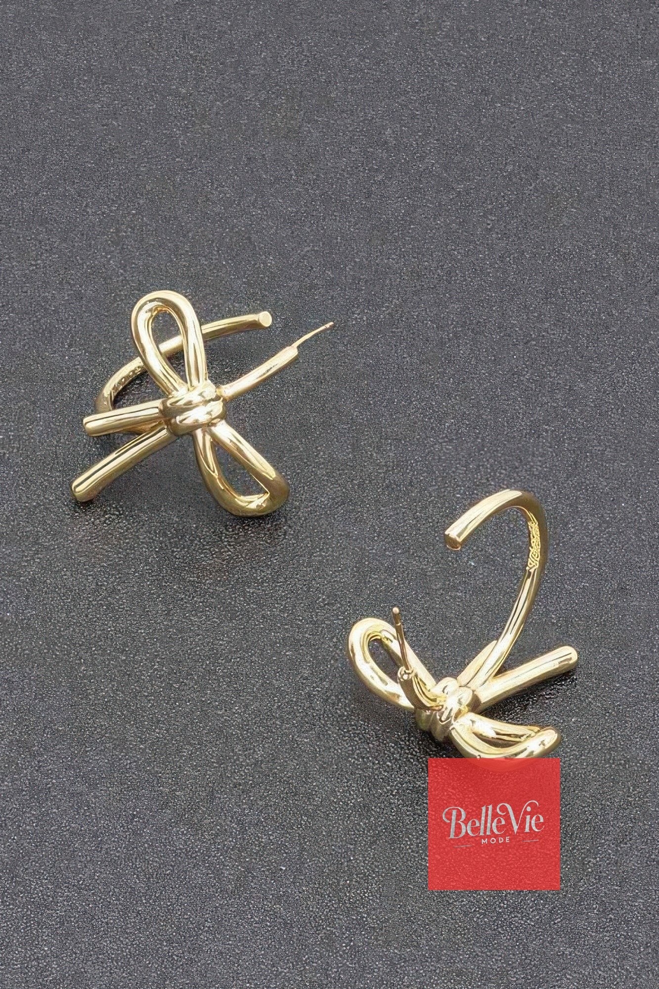 BelleVie Mode Gold Plated Metal Earring