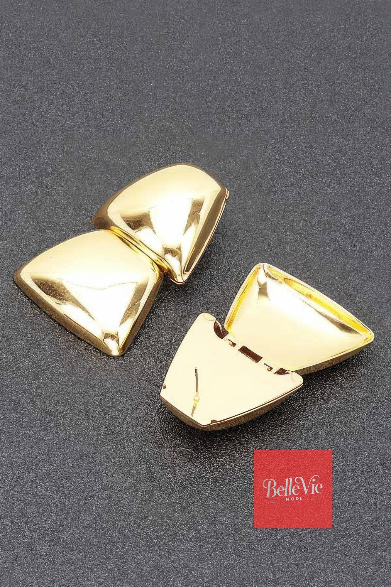 BelleVie Mode Gold Plated Metal Earring