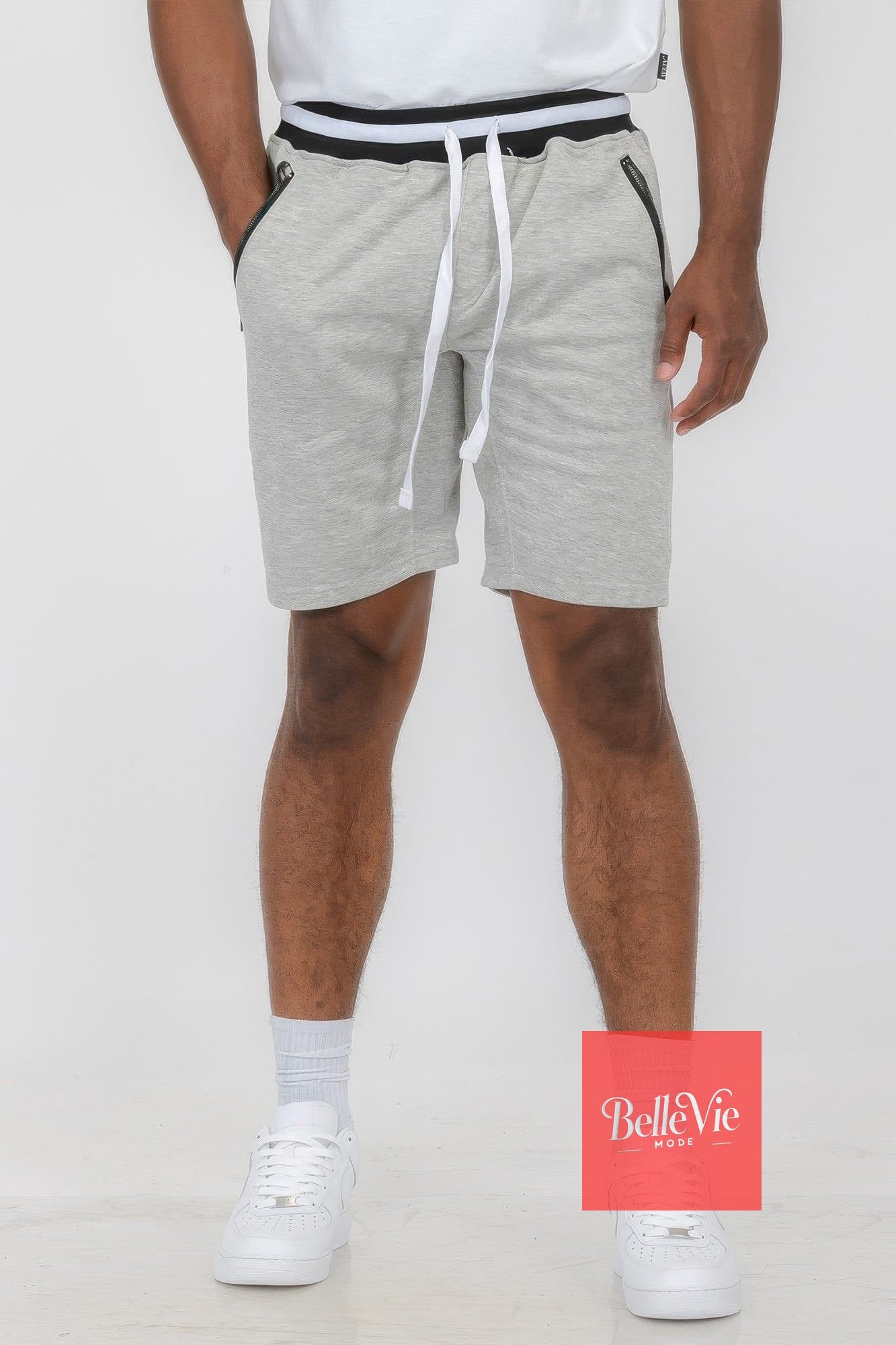 BelleVie Mode Grey / S Mens French Terry Sweat Short