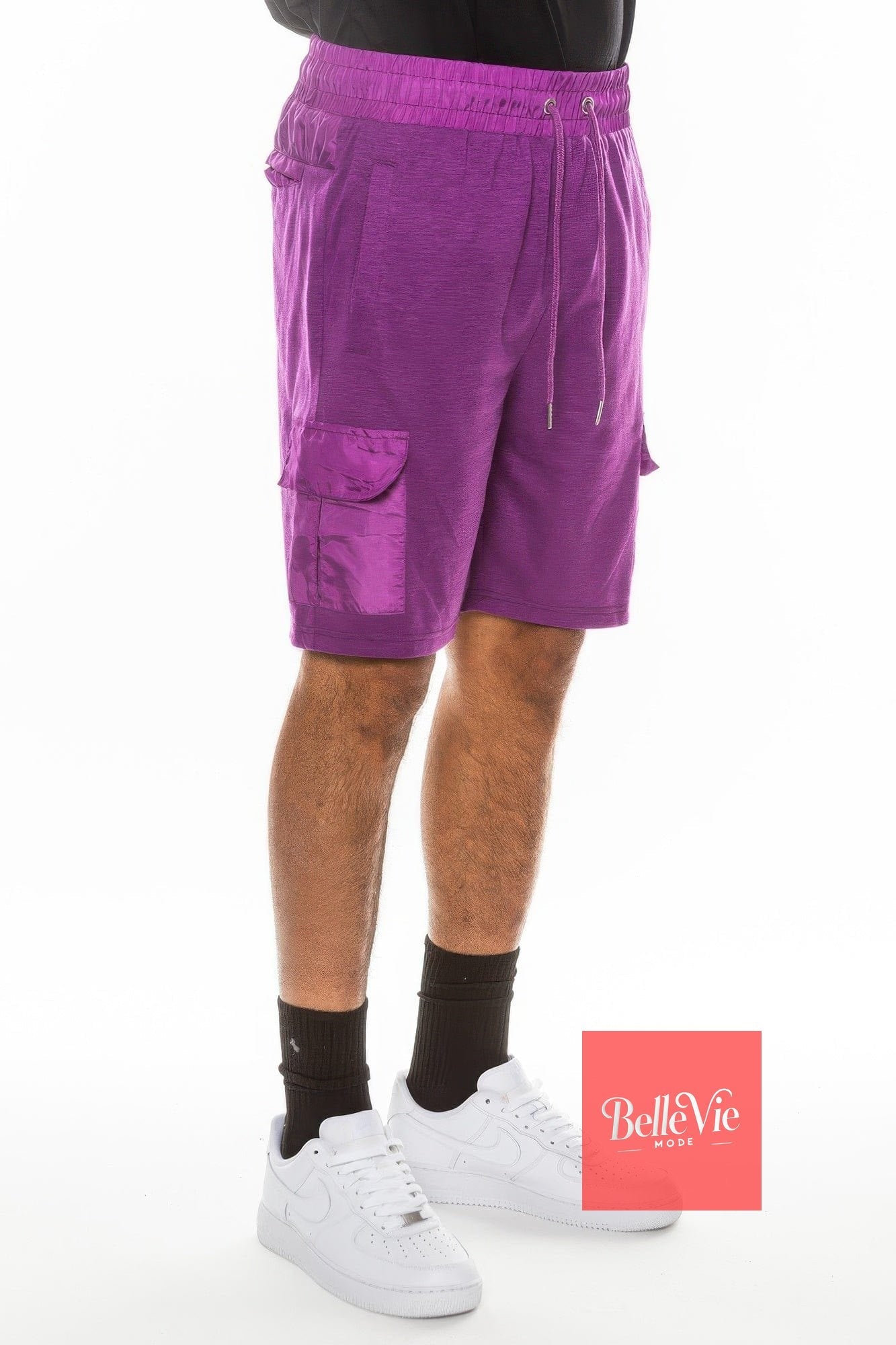 BelleVie Mode Heathered Light Weight Slub Shorts