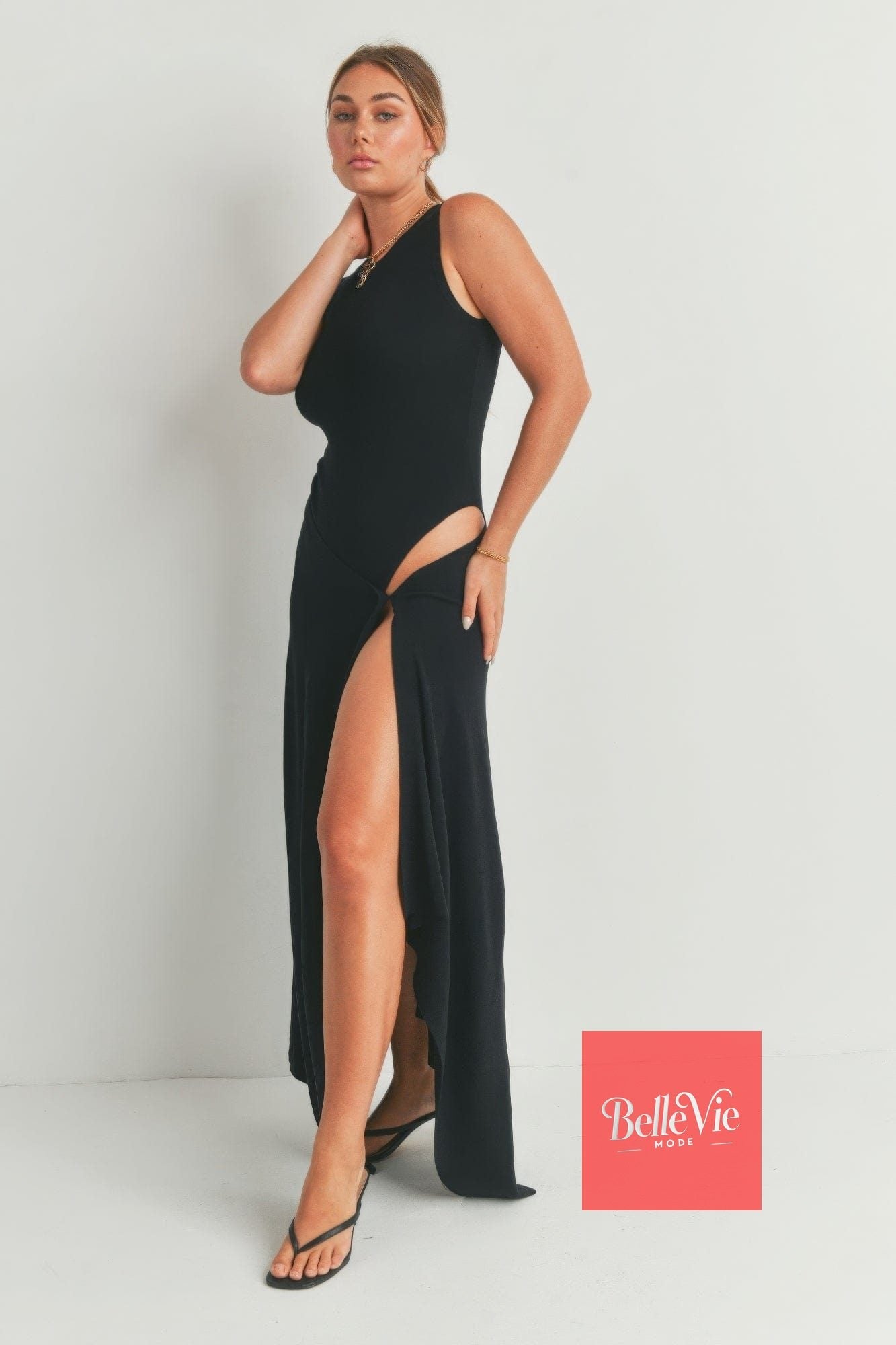 BelleVie Mode Maxi Dress With Slit