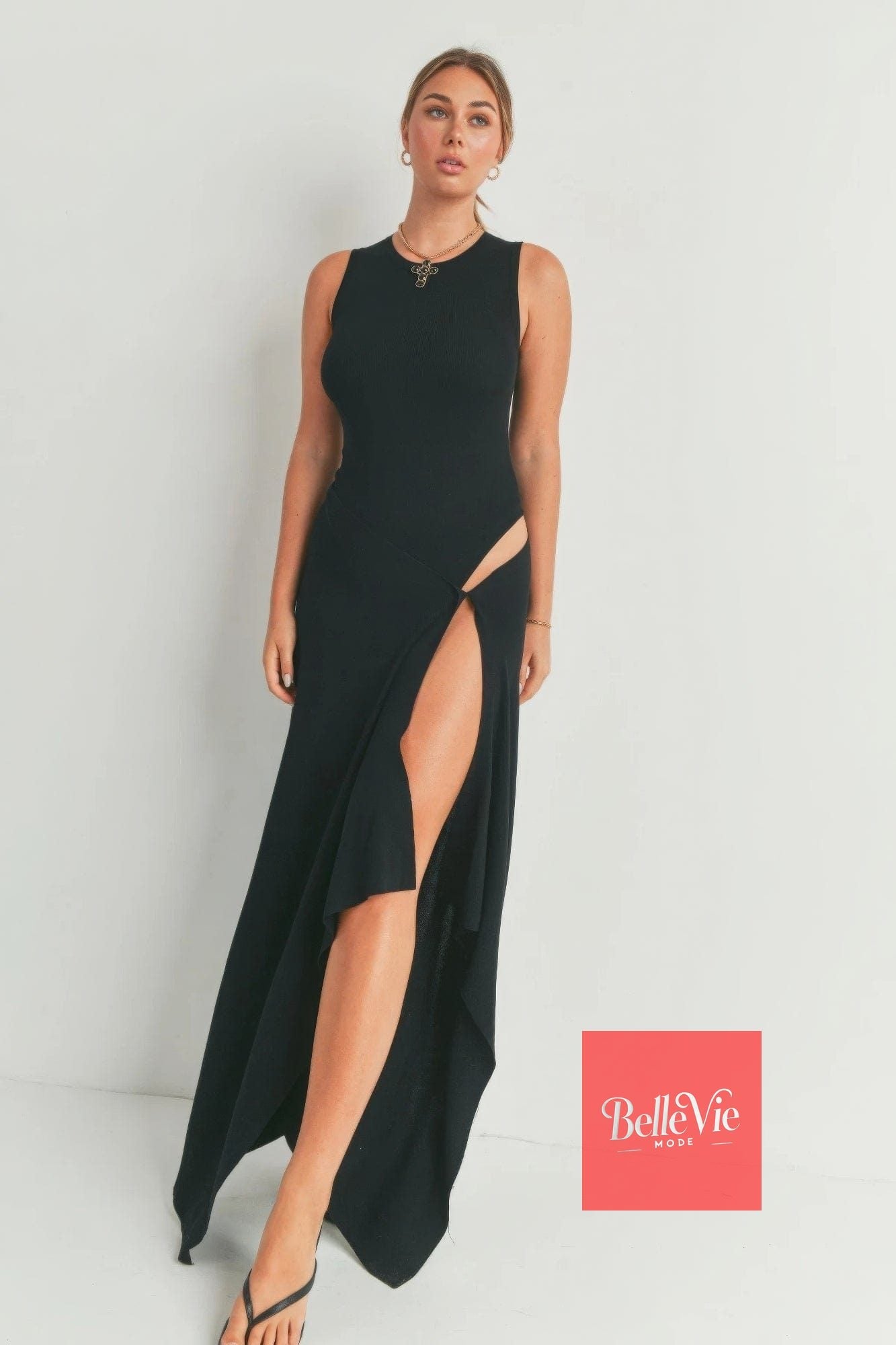 BelleVie Mode Maxi Dress With Slit