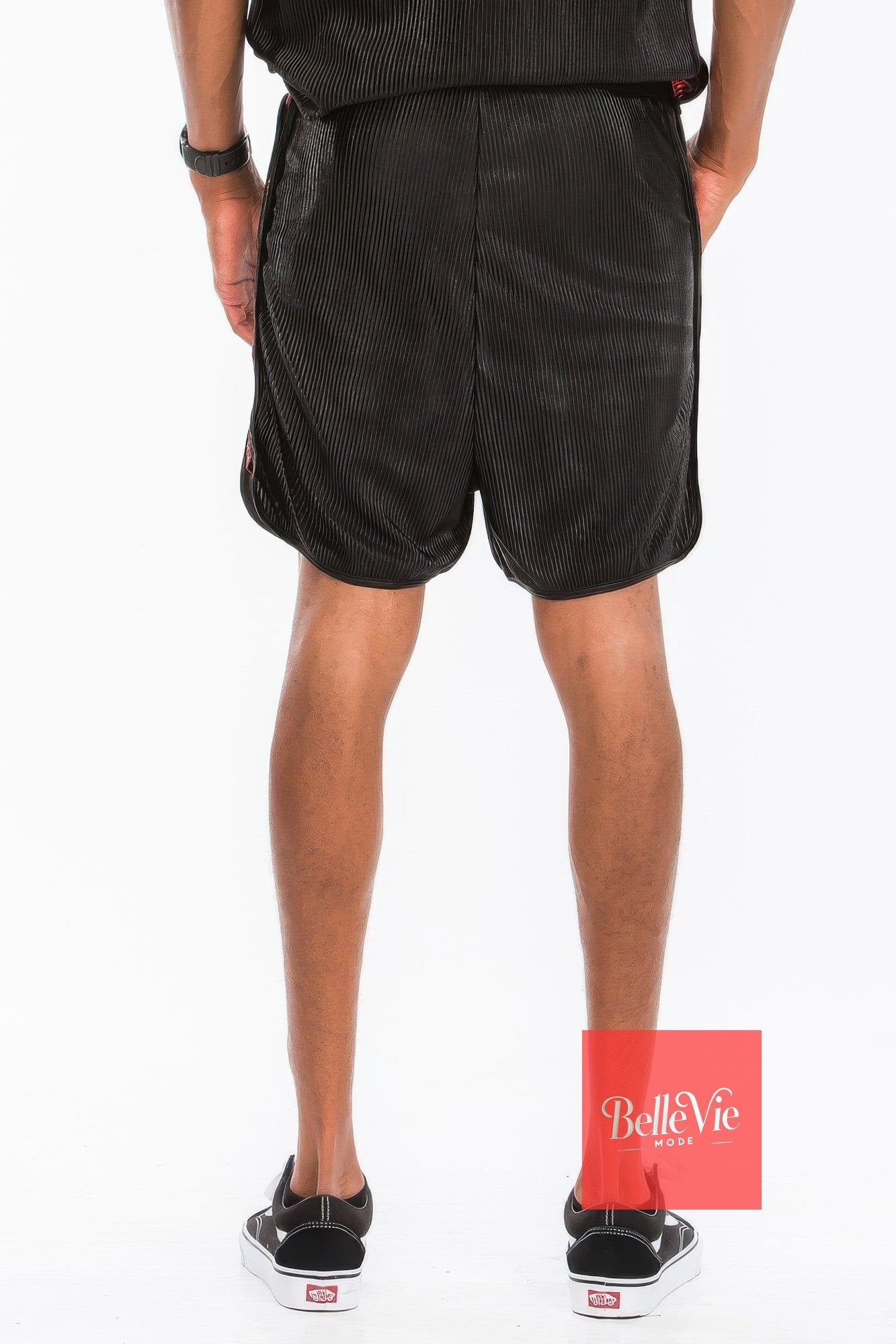 BelleVie Mode Metallic Flick Shorts