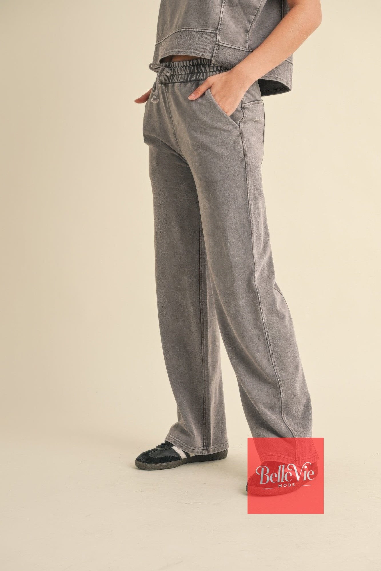 BelleVie Mode Mineral Wash Pants