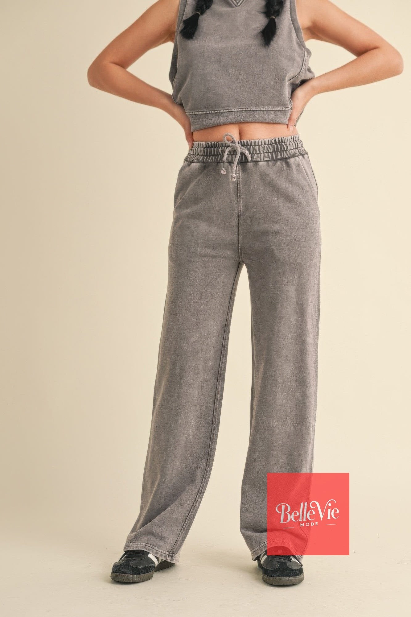 BelleVie Mode Mineral Wash Pants