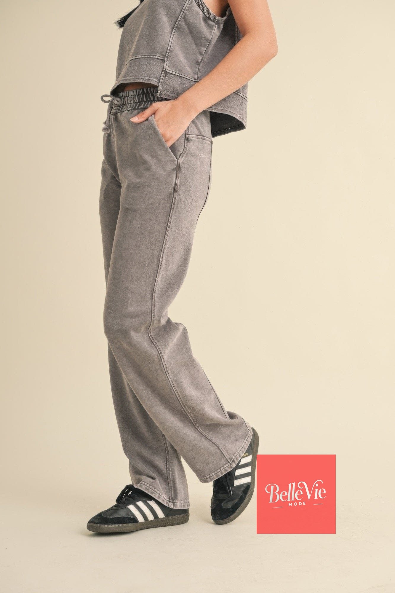 BelleVie Mode Mineral Wash Pants