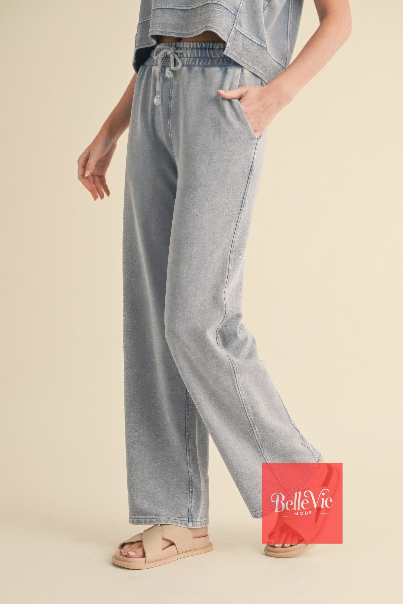 BelleVie Mode Mineral Wash Pants