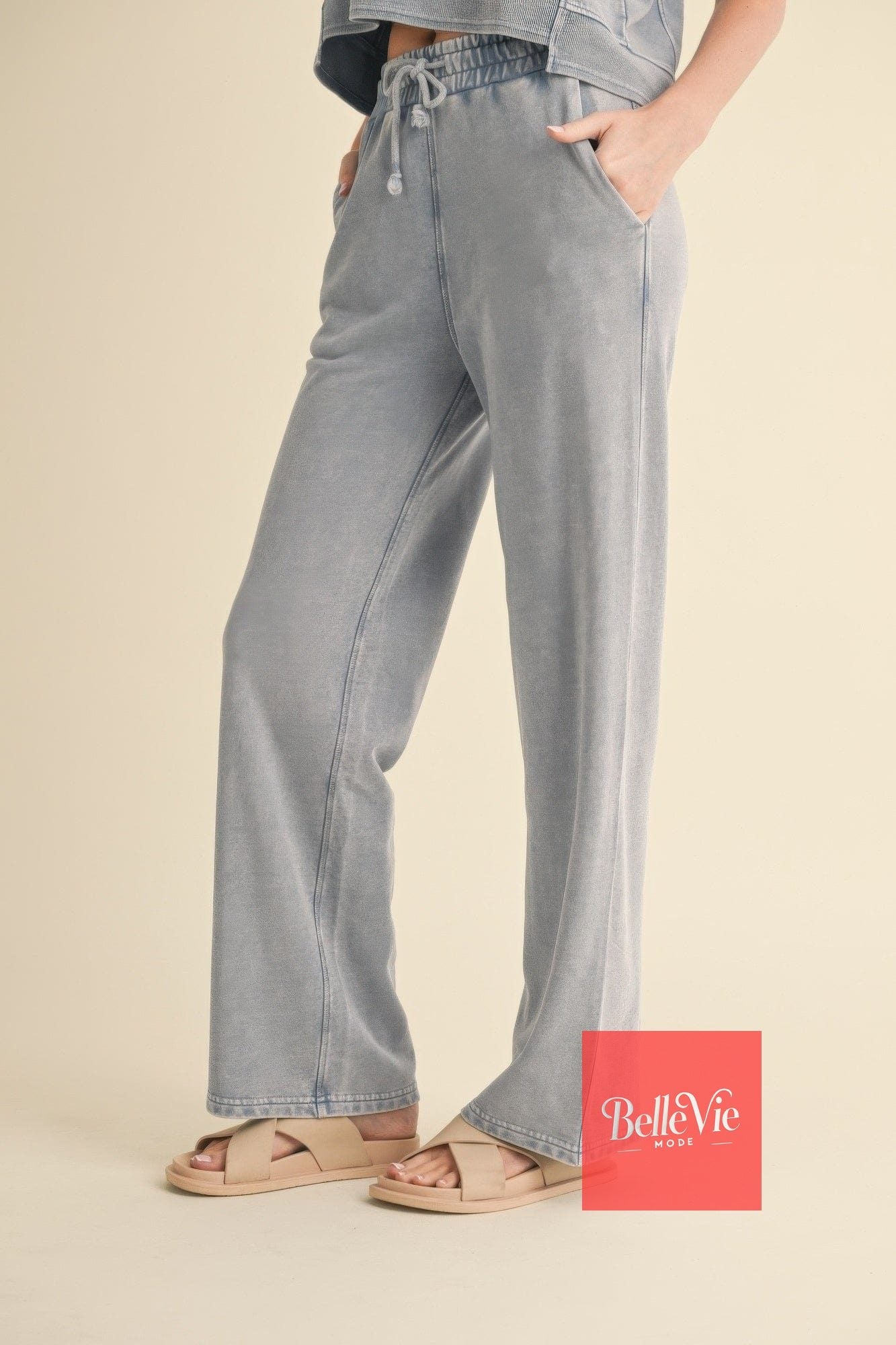 BelleVie Mode Mineral Wash Pants