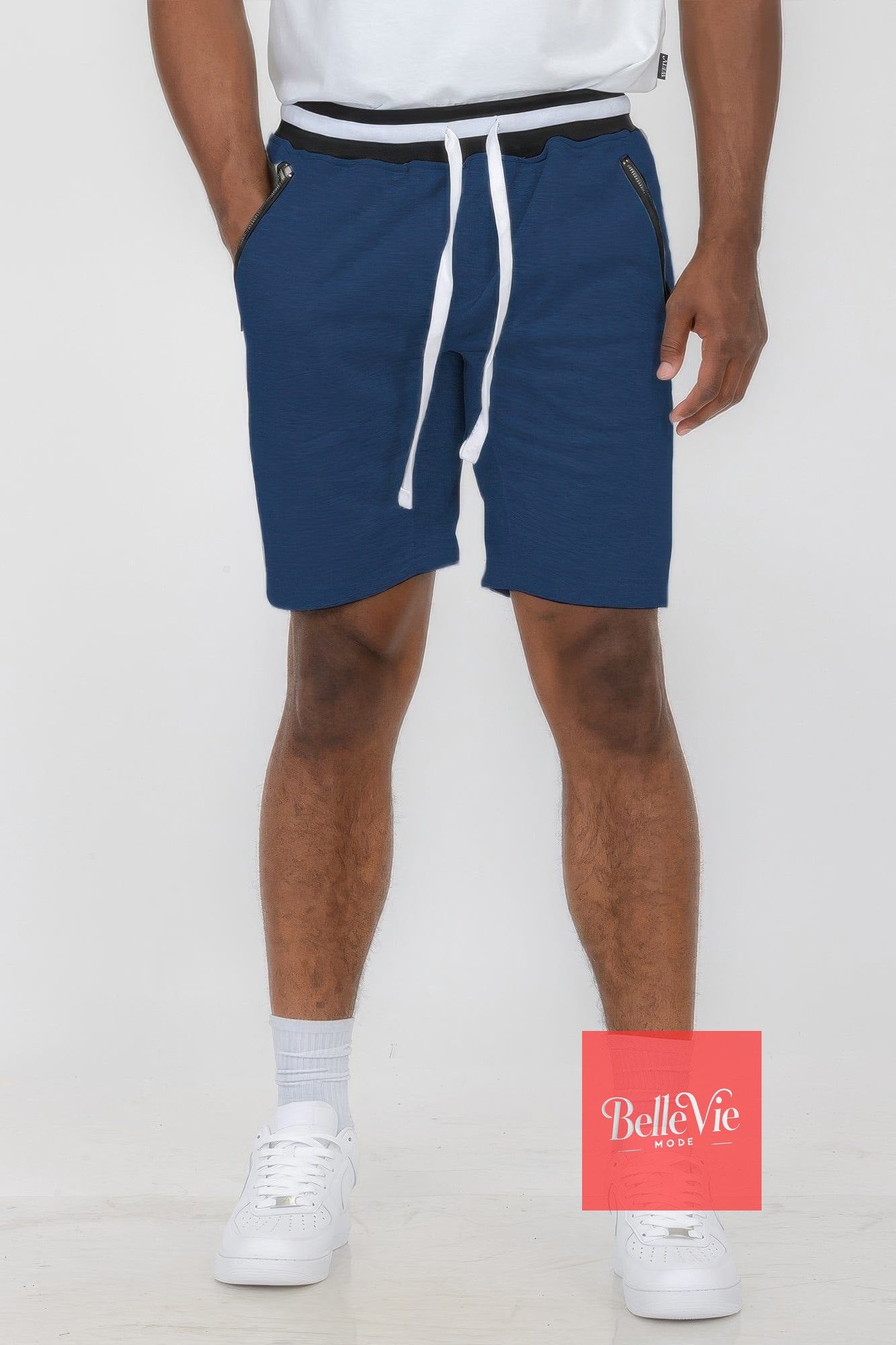 BelleVie Mode Navy / S Mens French Terry Sweat Short