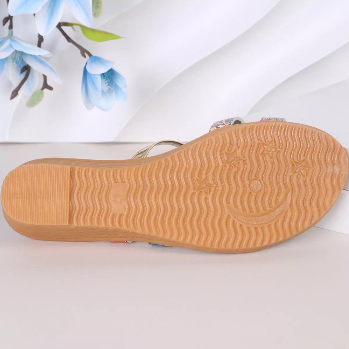 Open Toe Wedge Sandals - BelleVieMode