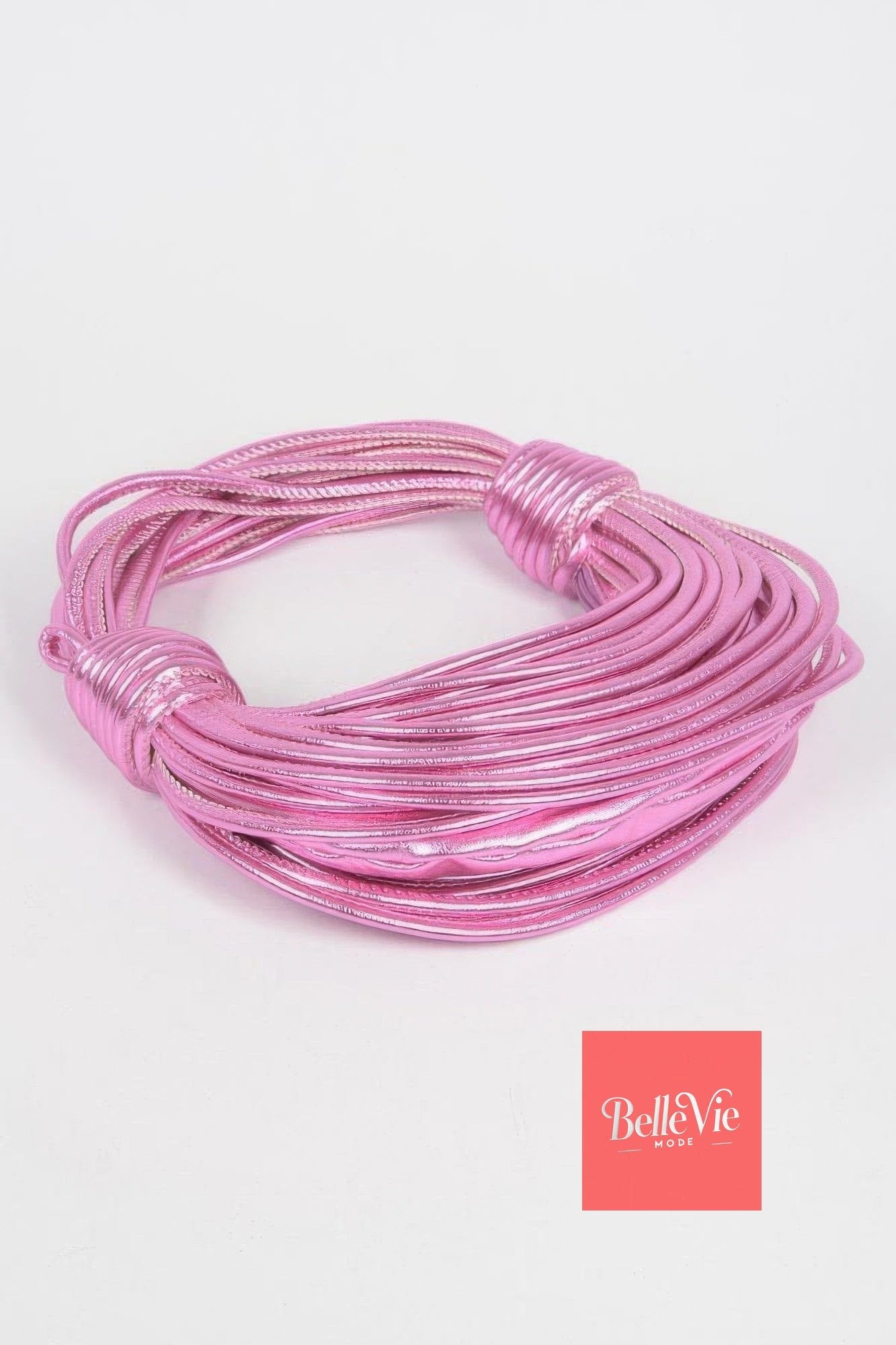 BelleVie Mode Pink Eclipse Cable Clutch