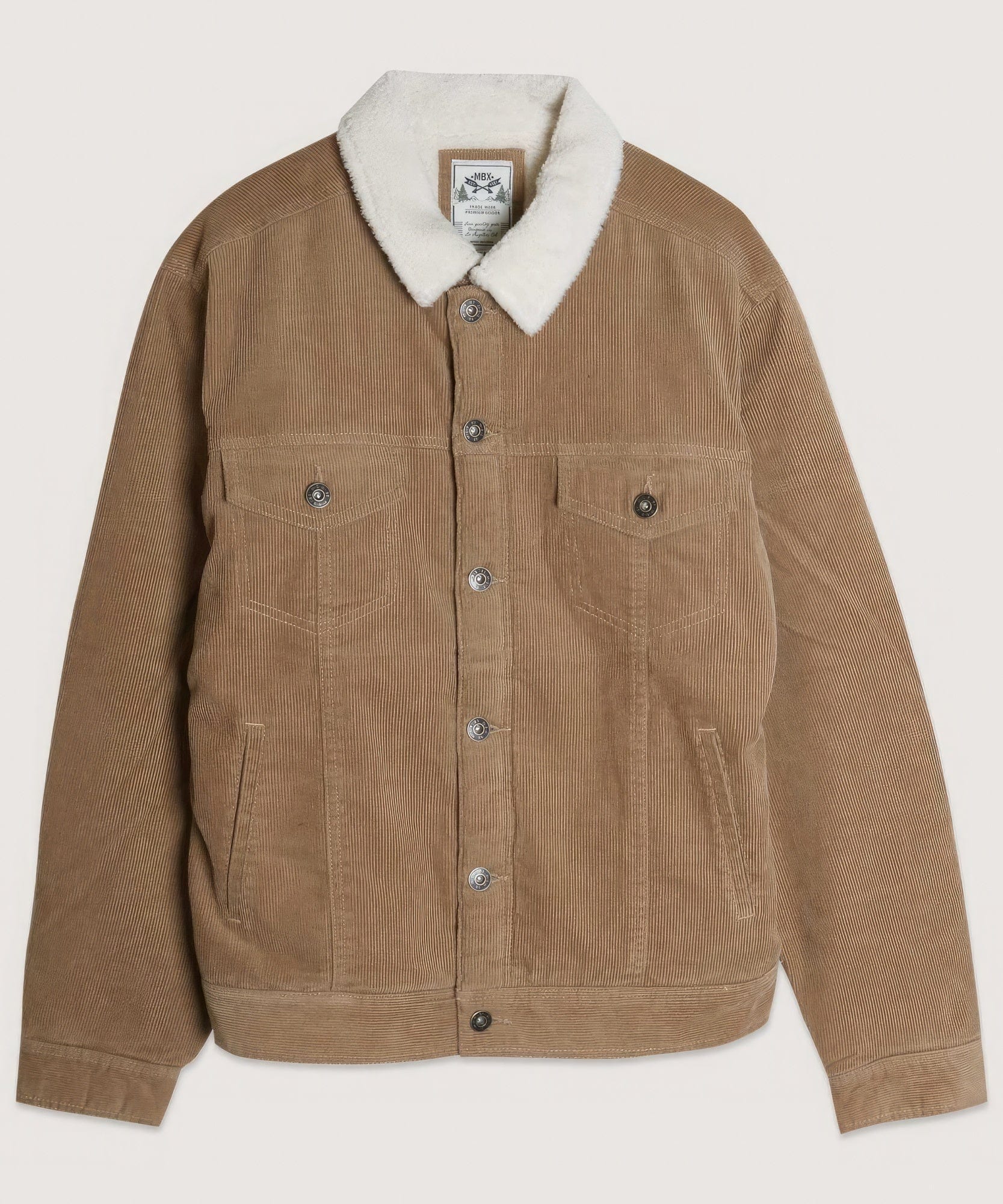 BelleVie Mode S Casual Corduroy Lined Trucker Jacket