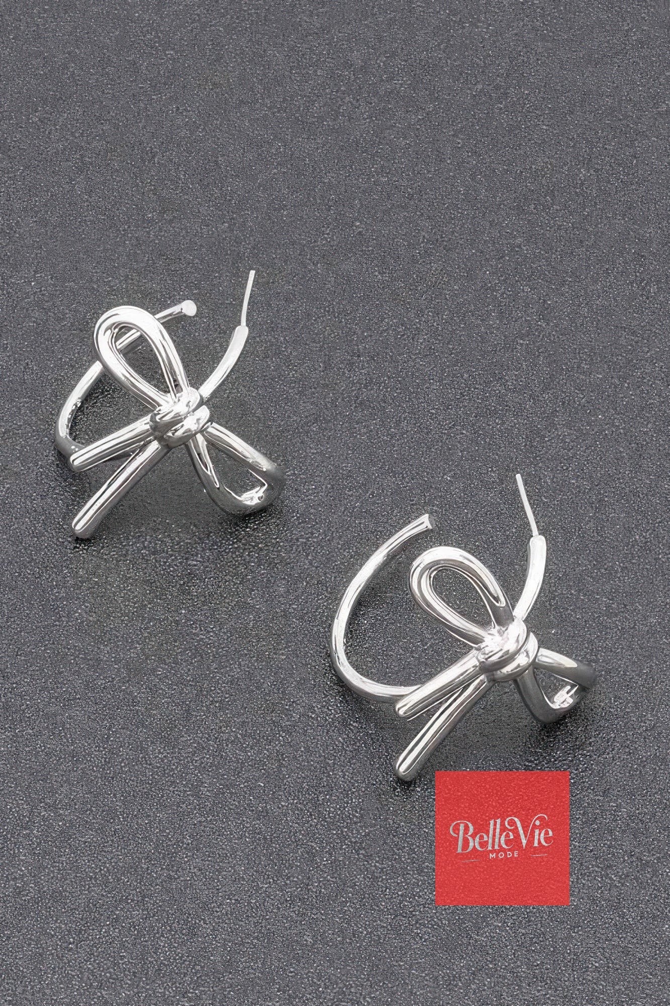 BelleVie Mode Silver Gold Plated Metal Earring