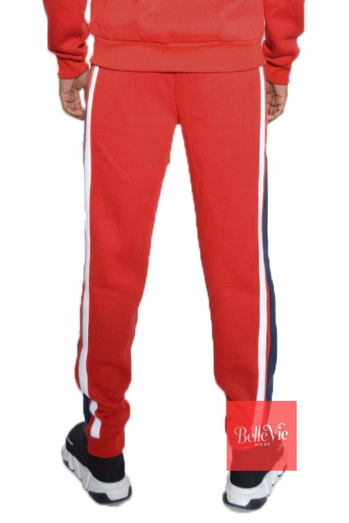 BelleVie Mode Solid With Three Stripe Sweat Pants